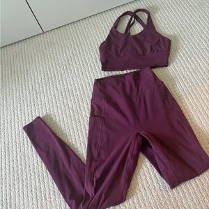 BuffBunny Plum Activewear Set